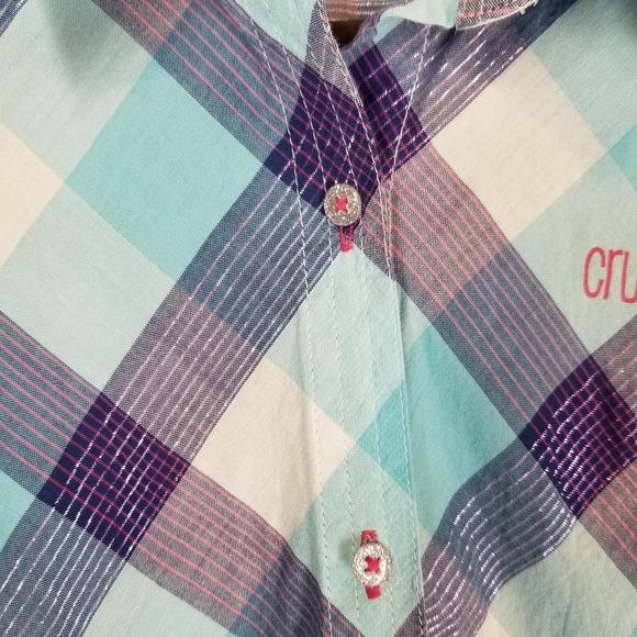 Cruel Girl Women's‎ XXL 14/16 Plaid Western Button Up Shirt Long Sleeve Cowgirl - Picture 11 of 12